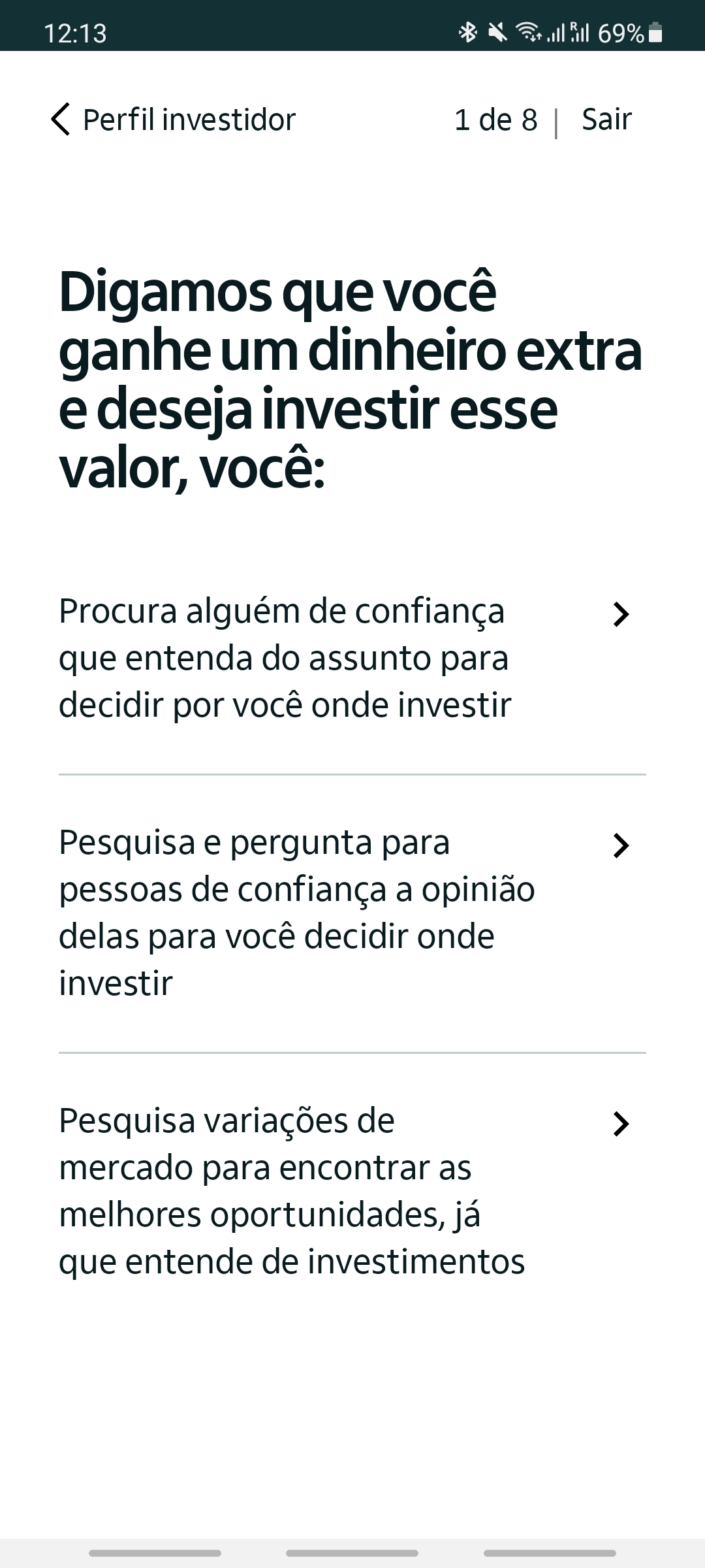 Change risk profile questionar