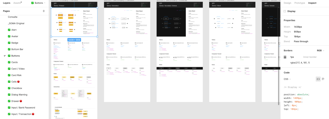 Preview of the Design system Figma accessibility specifications